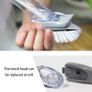 LP Grips Soap Dispensing,Dish,Pot Brush,2 in 1 Sponge and Bristles Brush Image 7