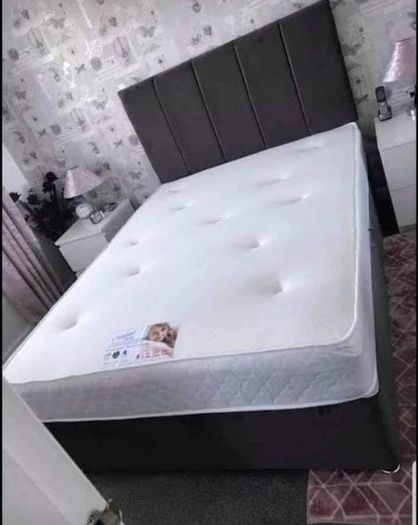 New Stylish single ,Double 4ft, 4ft6, King 5ft And 6ft Superking Sizes Divan Beds Instock. Drawers And Optional Tufted Mattresses Available. Free Delivery