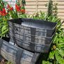 Garden 4 half barrell plant pots Image 2