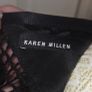 Karen Millen Black Mesh Panel Bodycon Midi Dress UK16 Occasion Wear Image 8