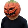 Pumpkin Mask Scary Latex Full Head Mask Fancy Dress Scarecrow Decoration Halloween Costume Party Image 2