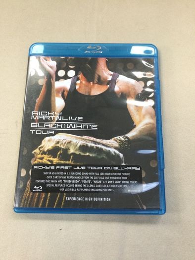 Ricky Martin black and white tour blu ray hits