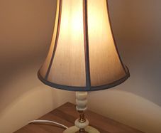 Amazing Vintage Onyx and Brass table lamp  height 50cm