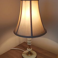 Amazing Vintage Onyx and Brass table lamp  height 50cm