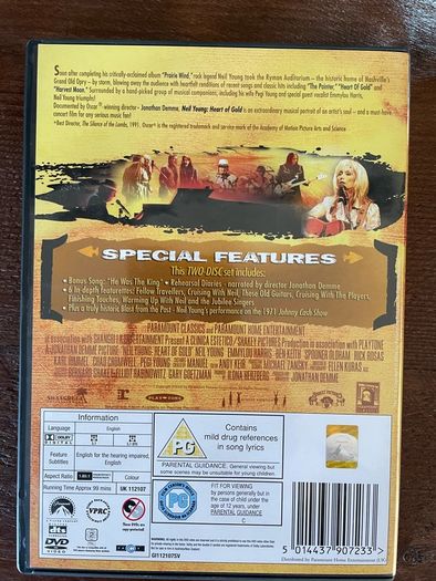 Neil Young - Heart Of Gold (Double DVD)