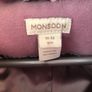 Monsoon Purple Faux Fur Collar Trim Coat 11/12y Image 6