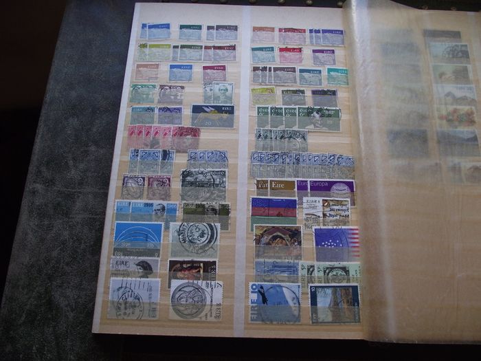 A mixed collection of used stamps, presented in the stock book #3