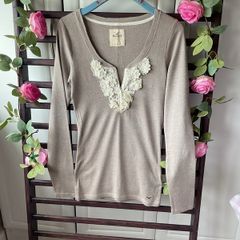 Hollister long sleeve Henley size large