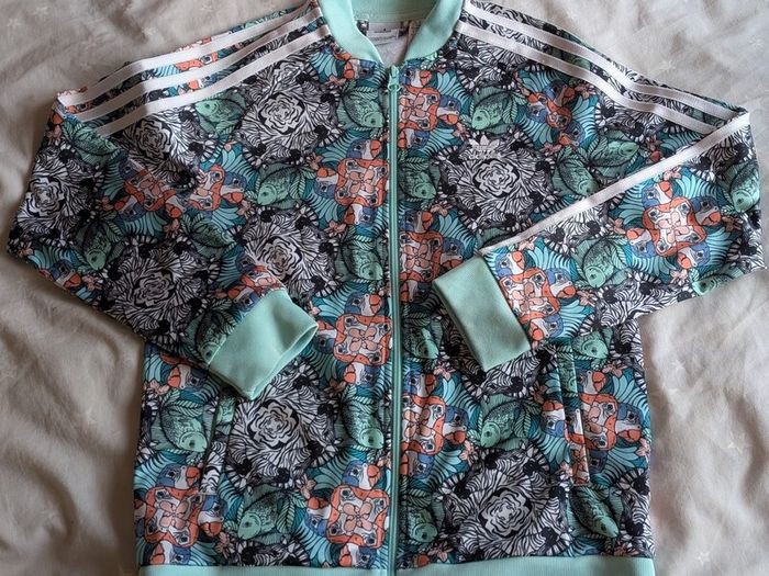 Adidas Zoo print top age 11-12