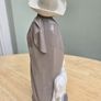 Large NAO By Lladro Figurine Shepherd & Lamb Image 2