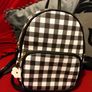 Chic Checkered Mini Backpack Claires Image 2