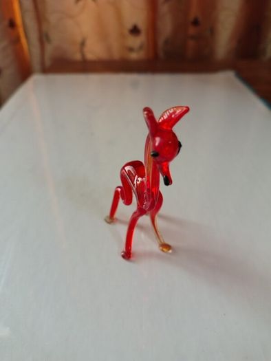 Vintage glass deer