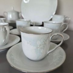 Tea Cups, Saucers Side Plates Cake Plate