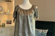 Brand-new Ladies Gold &amp; Black Metallic Top Size: UK 10 / EU 38