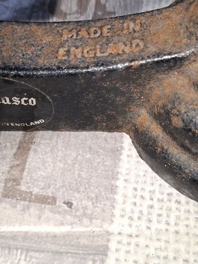 Vintage Black Librasco Cast Iron and Brass Kitchen Scales around 1930s Postage Available or Collection