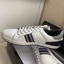Dune white leather trainers Image 3