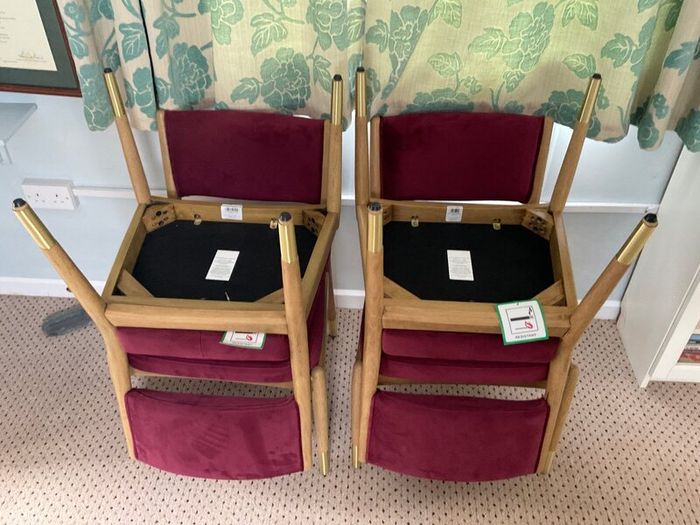 4  light oak Dining Chairs by Next