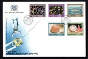1992 Isle of Man Port Erine Marine Laboratory, 1892-1992 Commemorative Stamp Addressed First Day Cover (FDC).