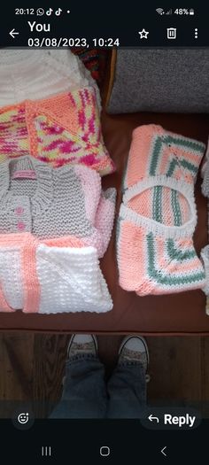 Hand knitted