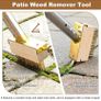 Patio Weed Remover Tool, 160 cm Weed Brush Long Handle, Heavy Duty Patio Scraper & Wire Brush, 3 Different Durable Weeder Tools Heads for Cleaning Block Paving and Driveway Image 5