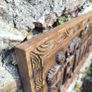 Vintage African Hand-Carved Wood Wall Relief Panel (29x64 cm Image 6