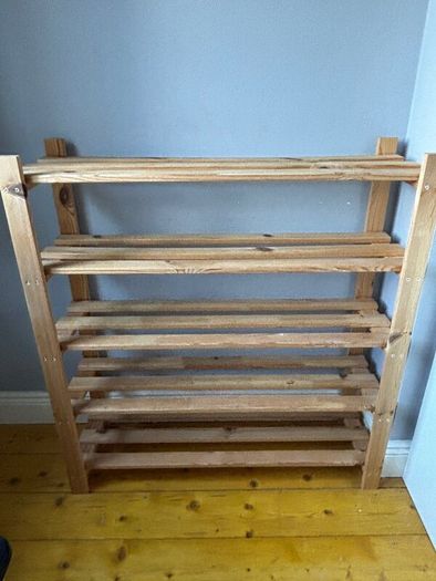 5 Shelf Shoe Storage Rack - Pine