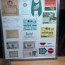 Old shop advertising / coupons framed Image 2