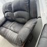 Black Leather Recliner Sofa Set (2-Seater & 1-Seater) Image 6