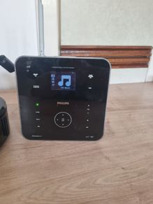 Philips WAS6050/05 Docking Station Remote FM AM Audio Speaker Base