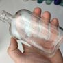 210 - Set of Two Vintage Cork Distilleries Company Clear Glass Decorative Collectible Whiskey Vodka Bottles Image 5