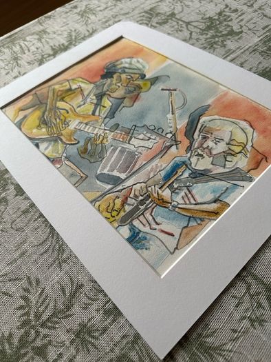 Painting - Watercolour - Dead & Company