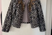Embellished padded jacket
