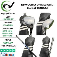 New Cobra OPTM X #5 Wood 18 Degree / Kai`li Blue 60 Regular