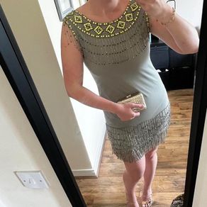 Embellished dress River Island