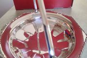 Vintage Silver Plated Serving Basket, Brides Basket /BON BON Basket , Silver Plated Bread Basket