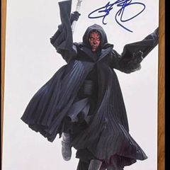 Darth maul autograph