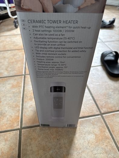 Ceramic Tower Heater & Fan Brand New in Box