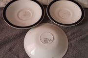 three arklow pottery saucers