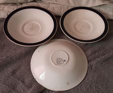three arklow pottery saucers