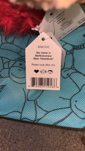 Jellycat heart bear