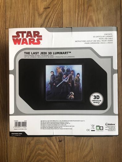Star Wars The Last Jedi 3D Luminart