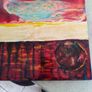 The View 30.5 X 30.5 Cms Oil On Board Composition Abstraite Multicolore Image 6