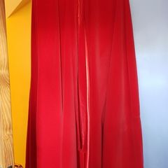 Fabulous Bespoke One of a kind Velvet Red Hooded Cape - one size fits all