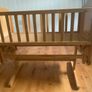 Handcrafted wooden rocking cot Image 2