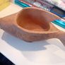 Large Koi Carp  Vintage Planter Wooden Handcarved Image 6