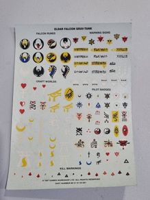 Warhammer 40K ELDAR FALCON GRAV TANK Transfer Sheet -   Decals