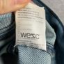 WESC Streetwear Mens Med Hardcore Happiness Smiley Face Denim Trucker Jacket Image 10