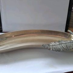 Banana boat silver plated