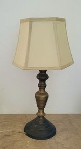 Vintage solid brass table lamp