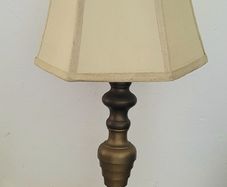 Vintage solid brass table lamp